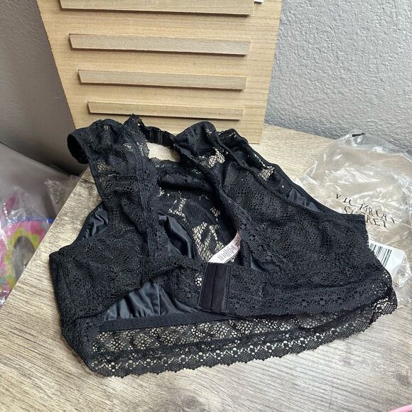 Victoria’s Secret Women’s Large Black Lace Bralette New - Picture 4 of 5